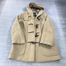 Gloverall Coat Womens 8 Hooded Wool Nylon Jacket England Duffle Coat