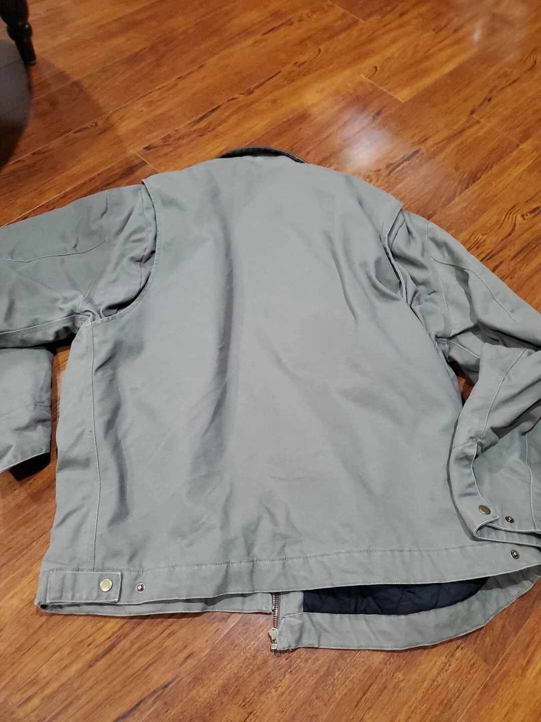 VETEMENTS Cappotto Dunbrooke XL grigio velluto a coste colletto cerniera stile 8498