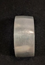 Pewter Silver Tone Monogram Etched RGA Initial Open Cuff Bracelet 15089