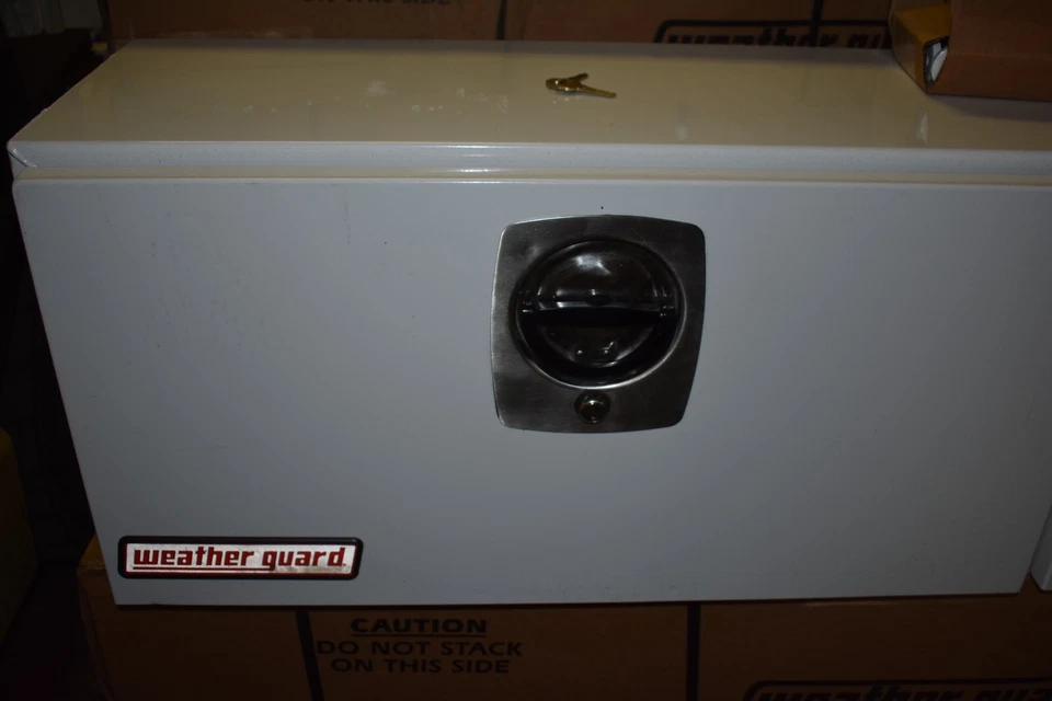 Weather Guard 264-3-02 Hi-Side Doble Puertas Montaje Superior Caja de Herramientas con Llave Nuevo Foto 2 de 4