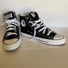 black converse all stars high tops size