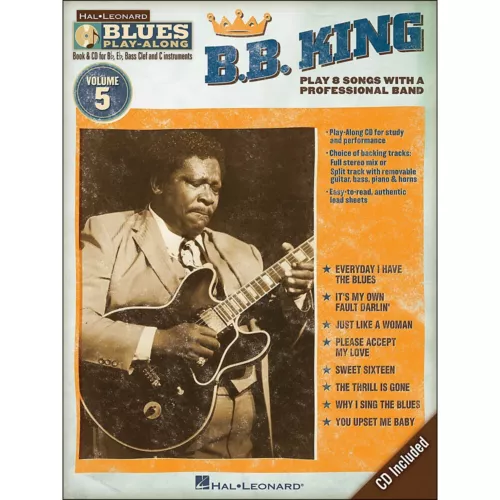 Hal Leonard B.B. King - Blues Play-Along Vol5 Book/CD