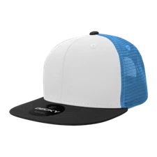 Decky 6 Panel High Profile Structured Cotton Blend Trucker - 6033