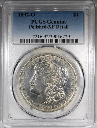 1892-O Morgan Dollar PCGS XF Details Polished KEY DATE COIN Great Detail