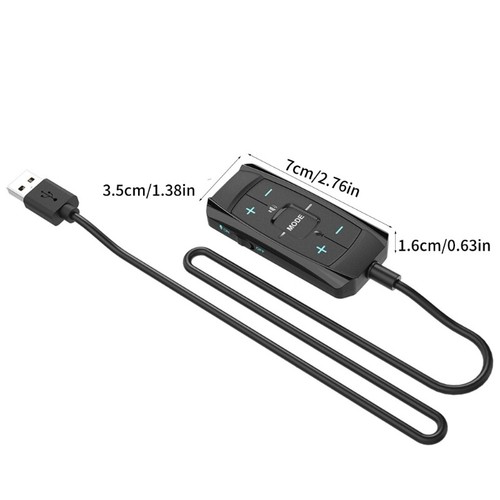 External USB to 3.5mm Auditory Adapter with Sound Control for PC Gamers - Photo 8/8