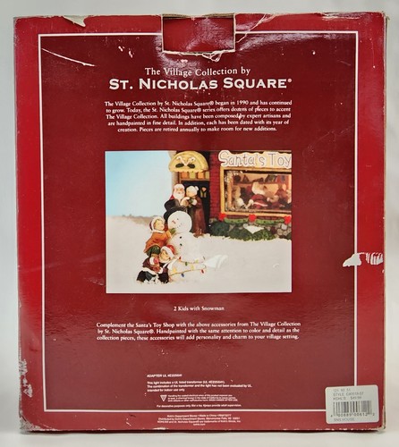 St Nicholas Square Village Santa's Toy Shop Music & Lights In Box 2005 Vintage - Picture 6 of 10