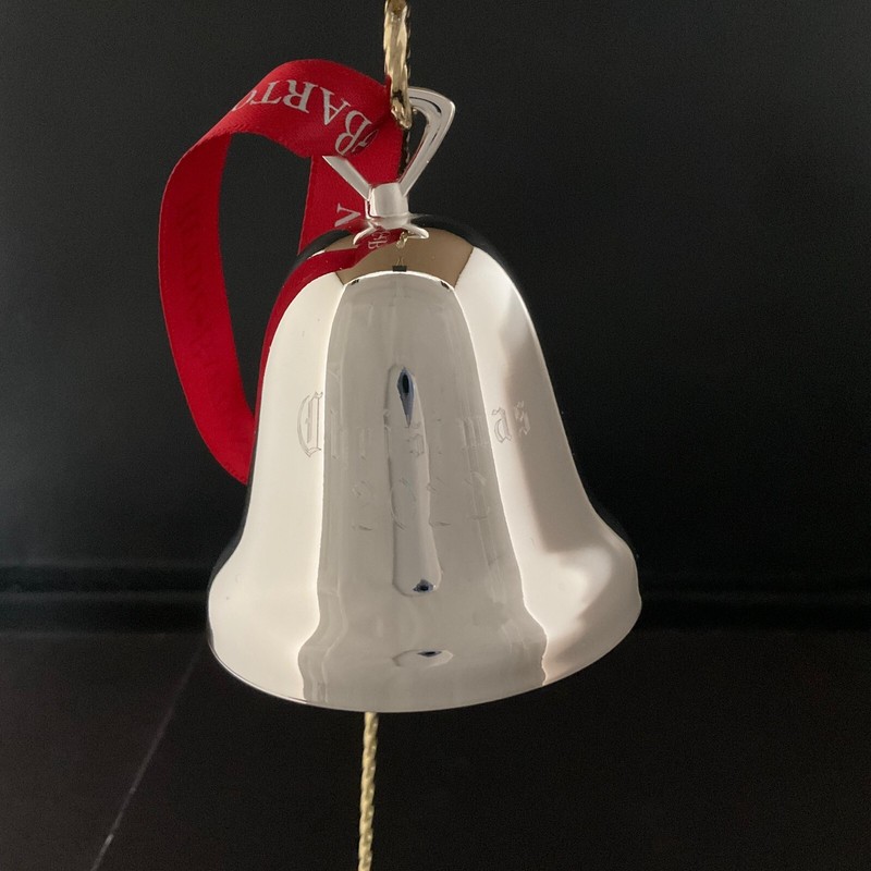 Reed & Barton Silver-Plate Plain Bell With Engraving Ornament #11485