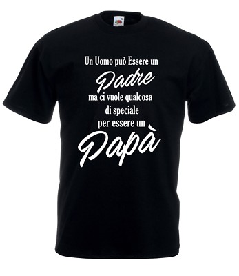 T Shirt Maglietta J2462 Frase Sul Papa Idea Regalo Festa Fun Ebay