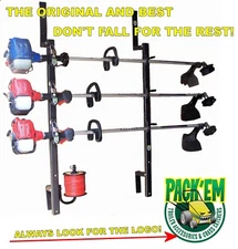 3Place Weedeater Trimmer Trailer Racks ENCLOSED Free Trimmer Line Holder PK5-PK6