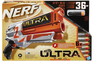 Nerf Ultra Two Motorisierter Blaster FastBack Reload 6x Bullet Darts Brandneu Originalverpackt