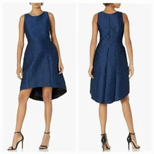 HALSTON JACQUARD FIT & FLARE DRESS, SIZE 0, NWT
