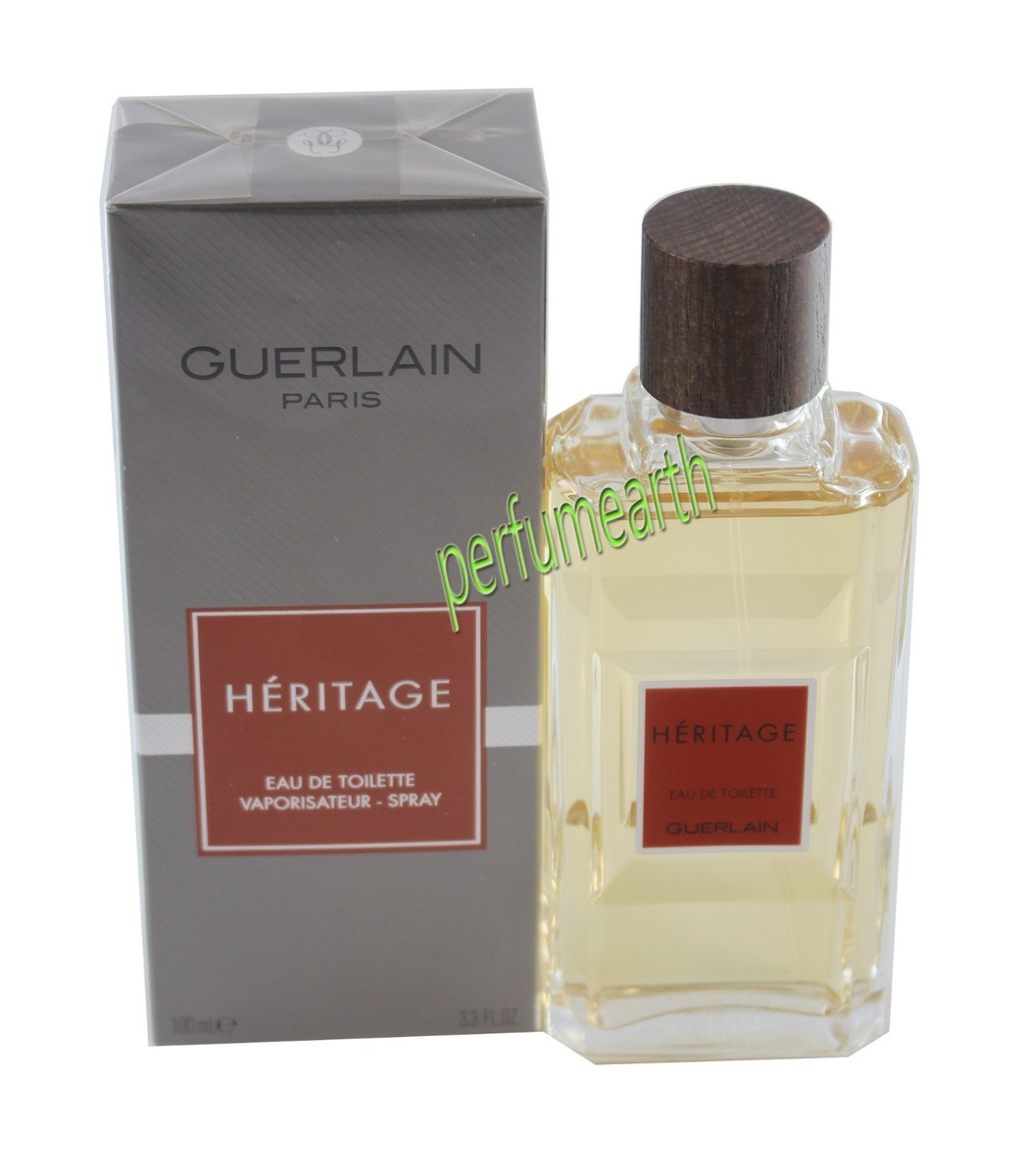 Heritage by Guerlain 3.4/3.3 oz Eau De Toilette Spray Men New In