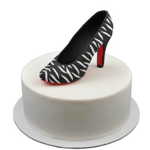 Edible 3D Woman Heel Shoe Sugar flowers Christening Baby shower cake decorations - Picture 9 of 12
