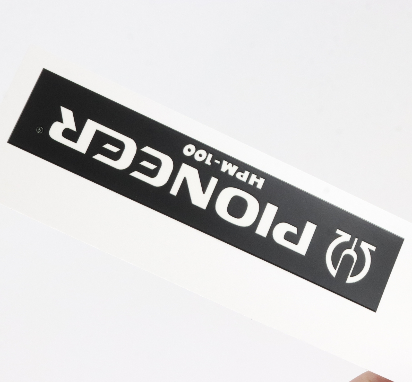 PIONEER HPM-100 logo badge Sticker Decal waterproof 128mm(5.03")X26mm(1.02")