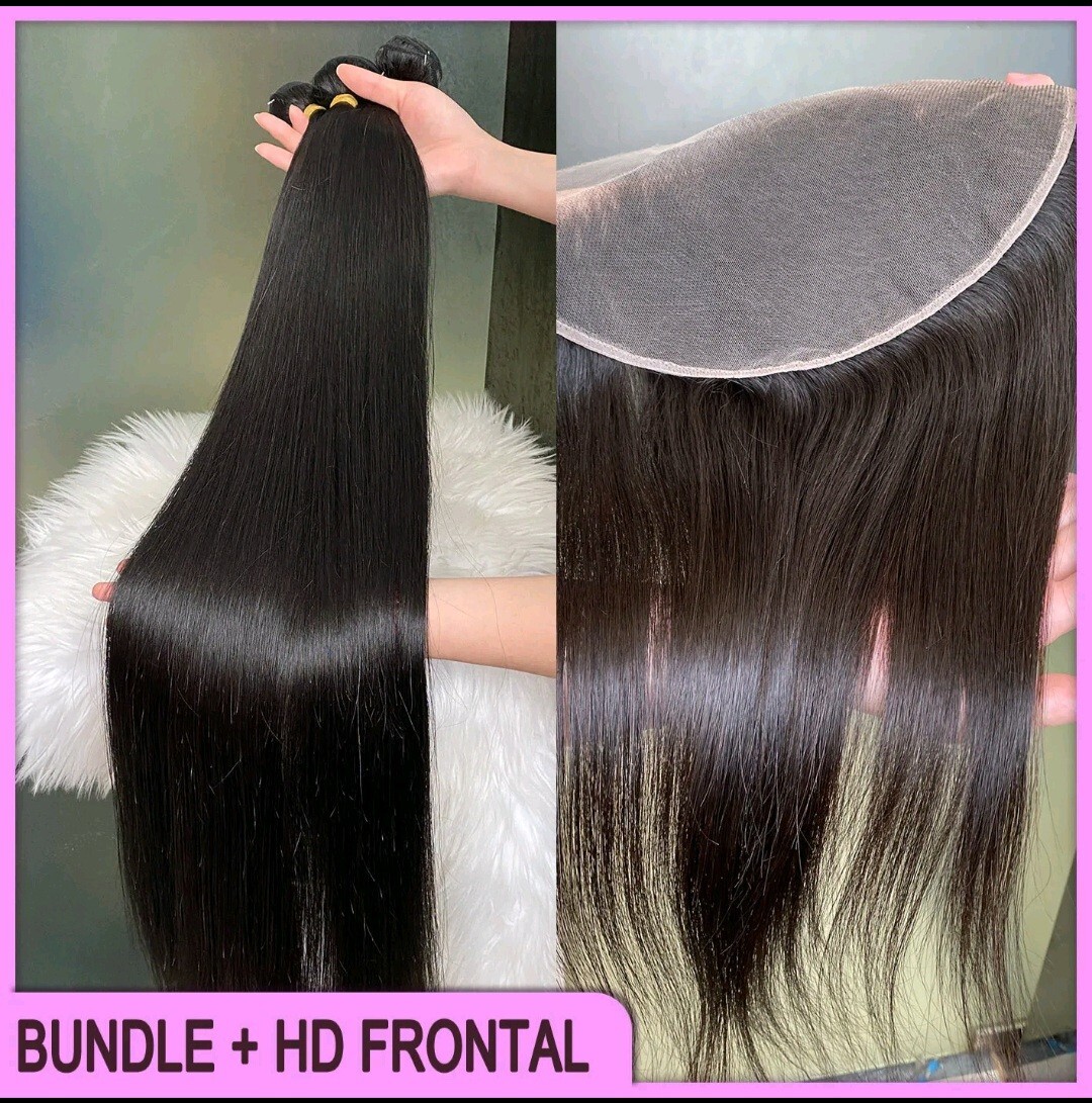 12A BRAZILIAN RAW VIRGIN HUMAN HAIR STRAIGHT BUNDLES 30+30+30&26INCH HD FRONTAL