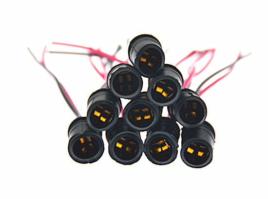 5 Pcs T10 W5W Light Bulb Socket Holder Soft Rubber - For Cars or Bikes