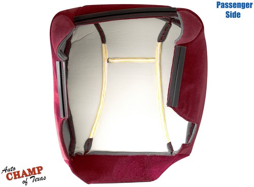 94-97 Ford F150 F250 F350 XLT -Passenger Side Bottom Cloth Seat Cover Red 50/50 - Picture 11 of 15