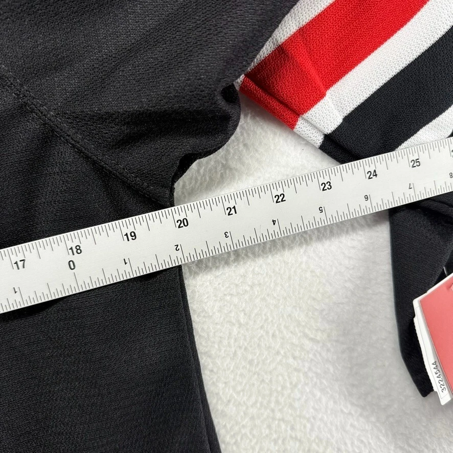 Camiseta deportiva de hockey Binghamton Devils juvenil grande XL negra cosida logotipo AHL americana NUEVA Foto 4 de 4