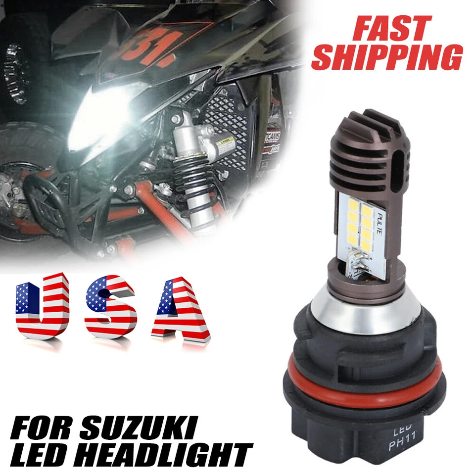 Bombilla LED PH11 para Faro Suzuki Quadracer 450 LTR450 Quadsport Z250 Z400 LTZ Foto 2 de 4