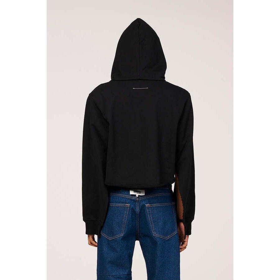MM6 Maison Margiela Ripped Cropped Hoodie | eBay