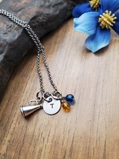 Personalized Cheer Necklace, Cheerleading Gifts, Hand Stamped