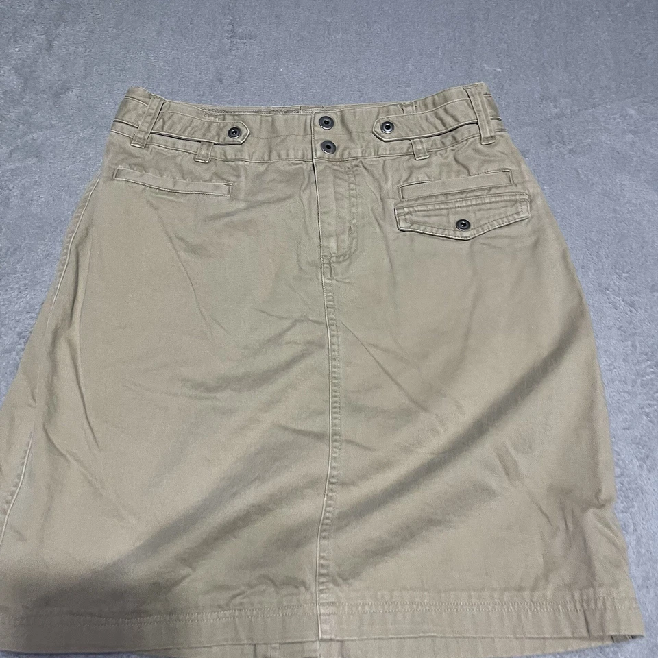 Falda Columbia para mujer 8 tostada XCQ algodón utilitario exterior informal bolsillos Foto 2 de 4