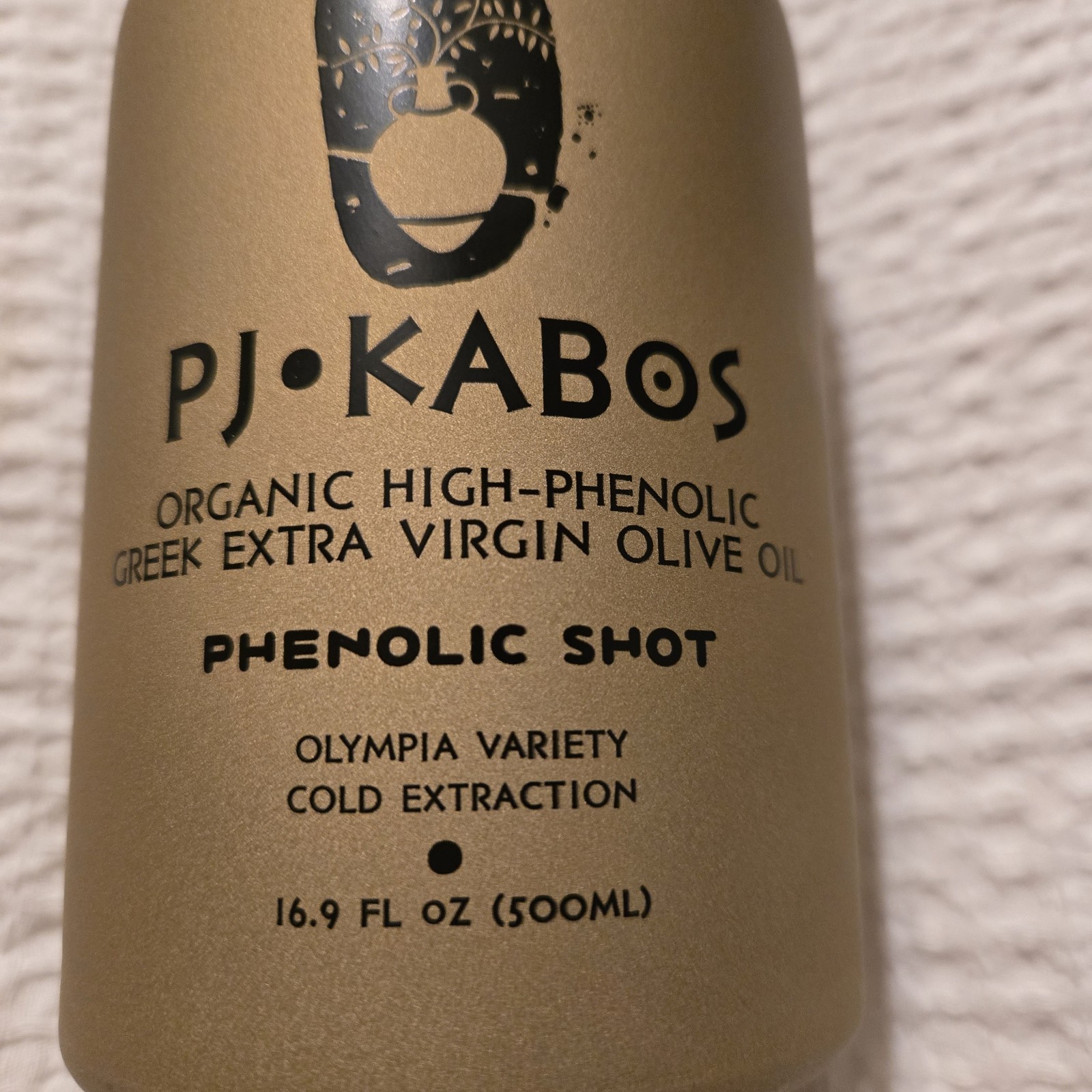 P.J. Kabos Organic High-Phenolic Greek Extra Virgin Olive Oil Phenolic Shot