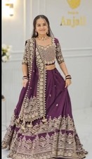 Women's Latest Readymade Chinon Lehenga Choli Set with Heavy Embroidery Thread a