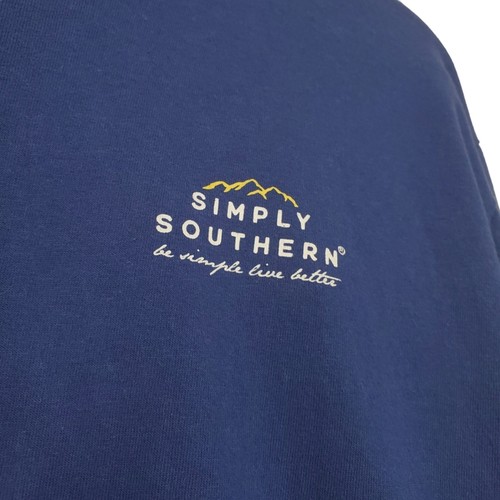 Simply Southern Size Medium Retro Graphic Long Sleeve Logo Comfy Tee Unisex - Picture 3 of 8