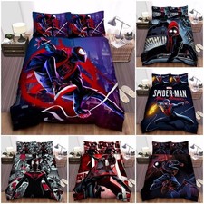 Image of Spiderman Into the Spider-Verse Bedding Duvet Cover Set Single Double King Size