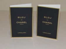 2 Bleu de Chanel L'Exclusif Parfum 0.1 Oz 3 mL TOTAL Pure Perfume For Men
