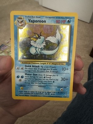 Vaporeon 1st Edition Holo Raw Ungraded Jungle 12/64 | eBay