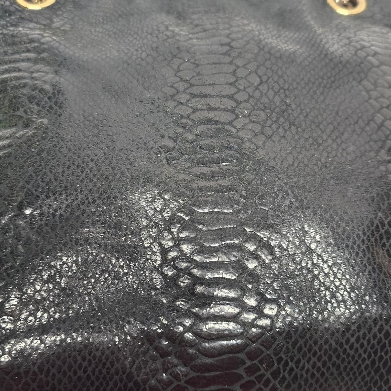 Michael Kors Python Snakeskin Embossed Leather Bl… - image 10