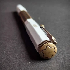 Montblanc Deluxe Inherit Two-Tones Series White-Copper Color Fountain Pen