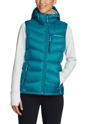 Eddie Bauer Damen Downlight 2.0 Weste Kapuzenweste, Meridianblau, XS (32)