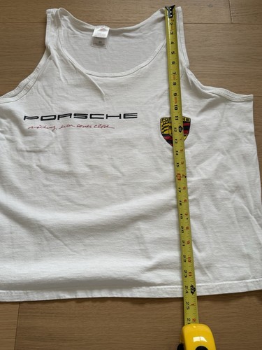 Vintage Porsche Tank Top - Nothing Even Comes Close - White Size XL Hanes Heavy - Picture 7 of 9