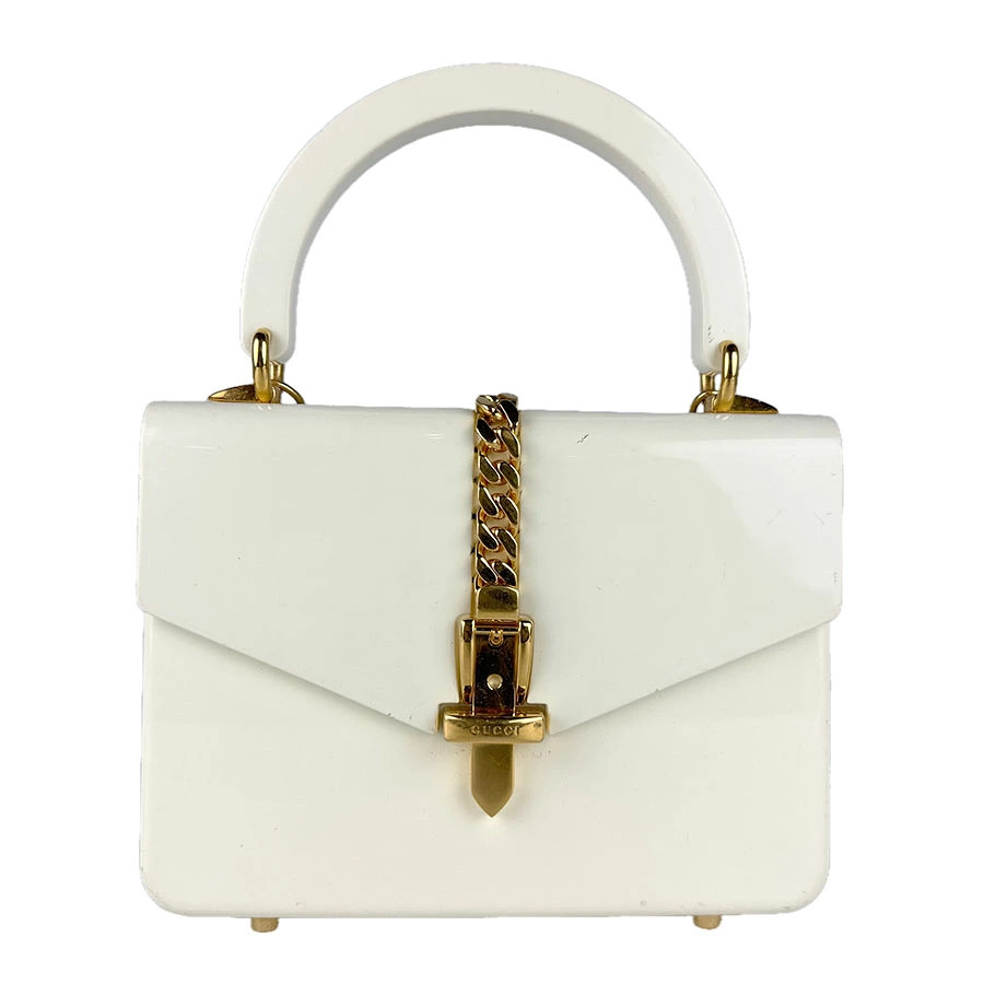Gucci Syie 1969 Acrylic Ivory Shoulder Bag M589482 Used