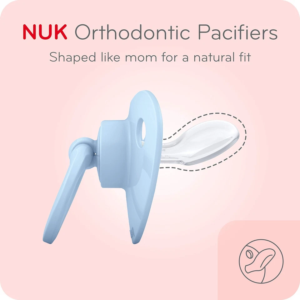 	NUK Comfy Orthodontic Pacifiers Pink 18-36 Months 2 Count	 - Image 2 of 4