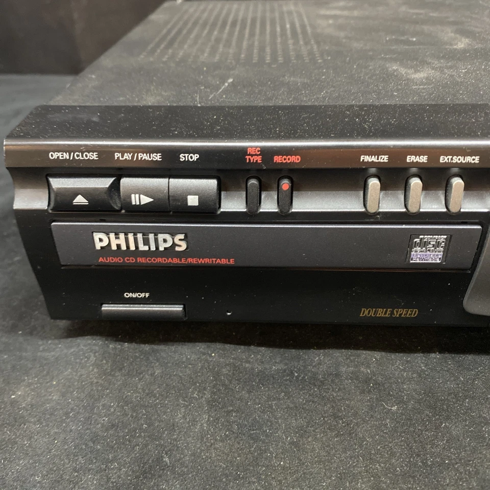 Philips CDR -775 Audio CD Recorder Duplicater Tested Works Great! No Remote - Image 2 of 4