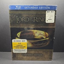 NEW Lord of the Rings Motion Picture Trilogy Blu-ray Extended 15-Disc Edition