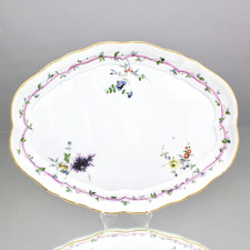 Meissen um 1770: Tablett Blumenranke, Dejeuner, Tete-a-tete, Platte, tray, Blume