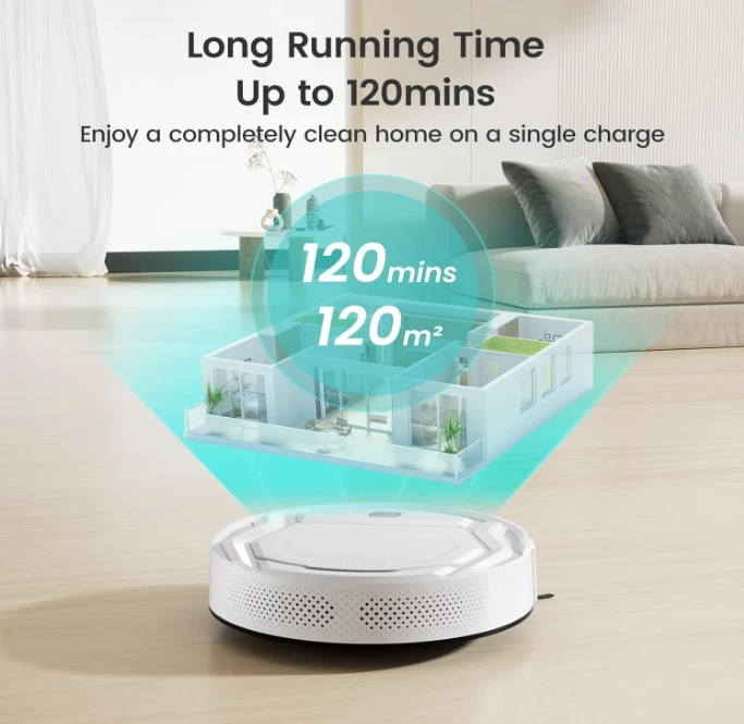 LEFANT Saugroboter M210, Mini-Saugroboter, 120 Min. Laufzeit, 2200Pa Saugkraft - Bild 4 von 4