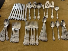 Service For 7 +Serving Set & Xtras Oneida Oneidaware ANTHEM Stainless Flatware