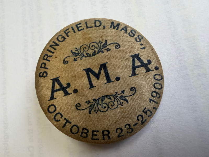 RARE Early 1900 Springfield, Massachusetts Pinback