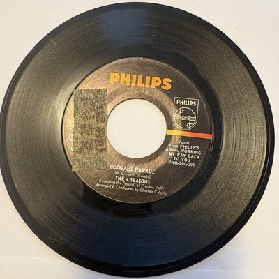 Four Seasons Opus 17 45 Philips 40370 Beggars Parade Frankie Valli G/VG-