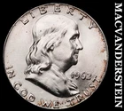 1962 Franklin Half Dollar- Silver Choice Gem Brilliant Unc Luster #i9640