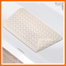 Non Slip Shower Mats for Inside Shower 15 x 27.5 Inch, TPE Bathtub Mat Non-Sl...