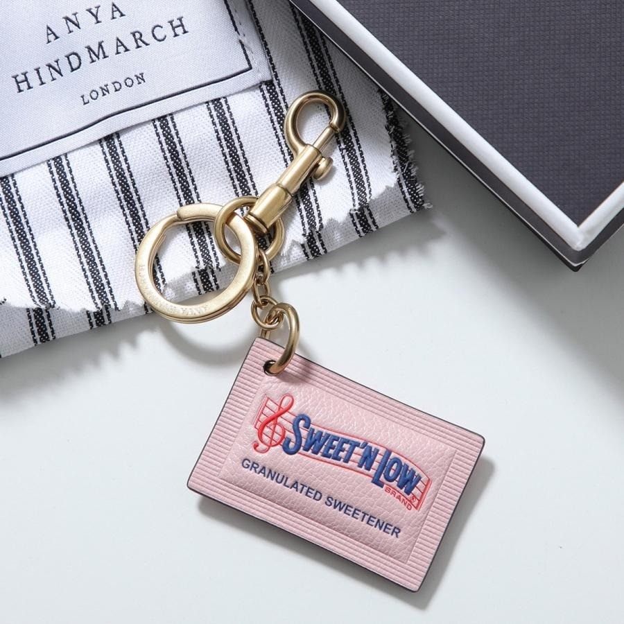 アニヤ ・ハインドマーチ　keyring NEW] Anya Hindmarch Charm Sweet N Low Women's Leather Key Ring