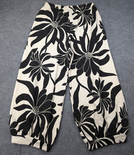 Bryn Walker Wyatt Pants Womens Medium Fleece Sweatpant Bamboo Floral Lagenlook