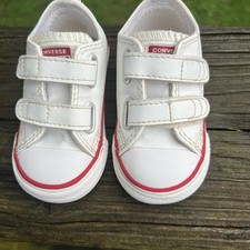 Converse Low Top Sneakers All Star 4 Infant White Leather Streetwear Classic